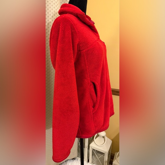 Patagonia Re-Tool Snap T Red Plush Fleece Pullover - Picture 7 of 8
